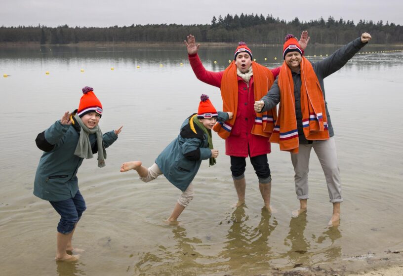 voorbereiding nieuwjaarsduik